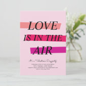 ブライトはっきりしたバレンタインデーパーティの招待状 招待状 (スタンド正面)