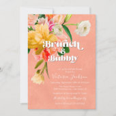 ブライトはっきりした開花フローラブランチ 招待状 (正面)