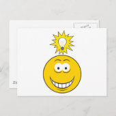 ブライトアイディア顔 ポストカード (正面/裏面)