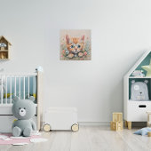 ブライトアイドキットン子供部屋 スクエア壁時計