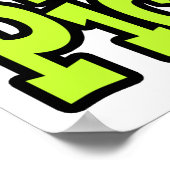 ブライトアイハートアイラブ漬物 ポスター (角)