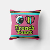 ブライトアイハート大好きトーストフランスのー クッション (裏面)