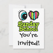 ブライトアイハート大好き日曜学校 招待状 (正面)