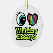 ブライトアイハート書のエッセイ セラミックオーナメント (右)