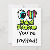 ブライトアイハート私はジャガイモを愛焼いたする 招待状 (正面)