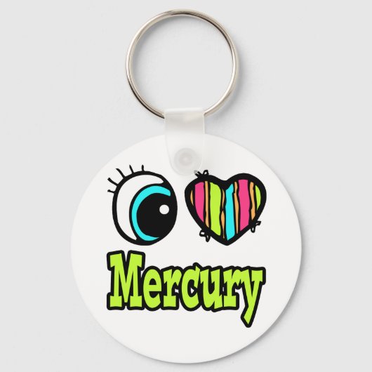 ブライトアイハートI Love Mercury キーホルダー (正面)