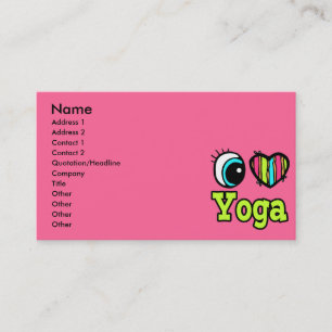 ブライトアイハートI love Yoga 名刺