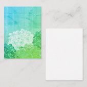 ブライトアジサイ開花フラットノートカード ノートカード (正面/裏面)