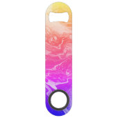 ブライトイエローオレンジピンクパープルボトルオープナー スピード栓抜き (裏面)