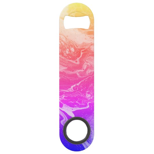 ブライトイエローオレンジピンクパープルボトルオープナー スピード栓抜き (裏面)