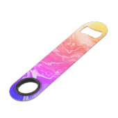 ブライトイエローオレンジピンクパープルボトルオープナー スピード栓抜き (裏面アングル)