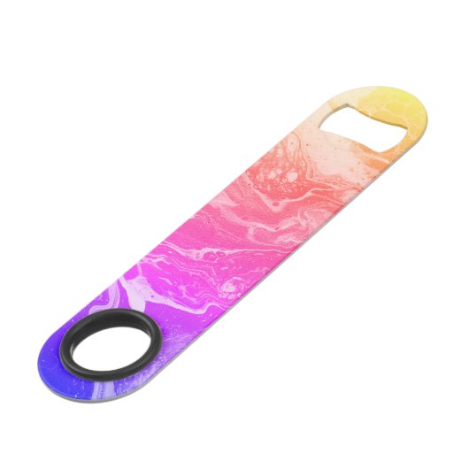 ブライトイエローオレンジピンクパープルボトルオープナー スピード栓抜き (裏面アングル)