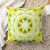 ブライトイエローグリーン魔法スターサマーベビー子供部屋 クッション (ブランケット)