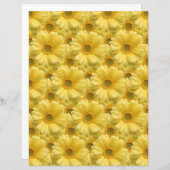 ブライトイエローデイジーサニーフローラアートクラフト紙 (正面/裏面)