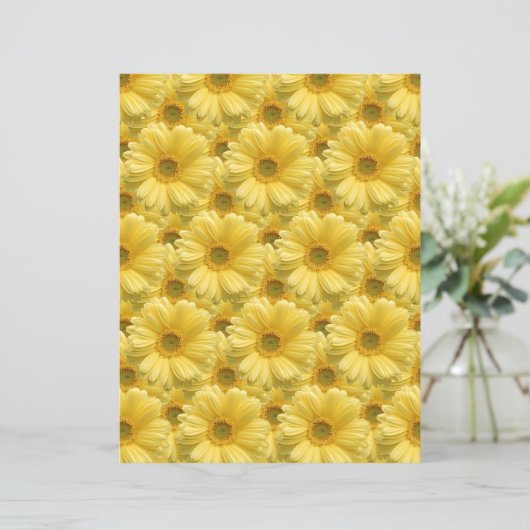 ブライトイエローデイジーサニーフローラアートクラフト紙 (スタンド正面)