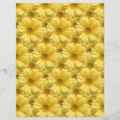 ブライトイエローデイジーサニーフローラアートクラフト紙 (正面)