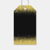ブライトイエロードレスフェイクグリッターキンセアニェラ ギフトタグ (裏面)