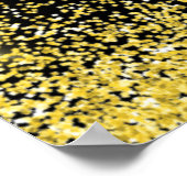 ブライトイエロードレスフェイクグリッタースウィート16へようこそ ポスター (角)