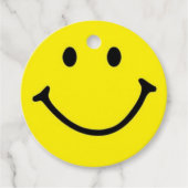 ブライトイエローハッピー笑顔顔 フェイバータグ (正面)