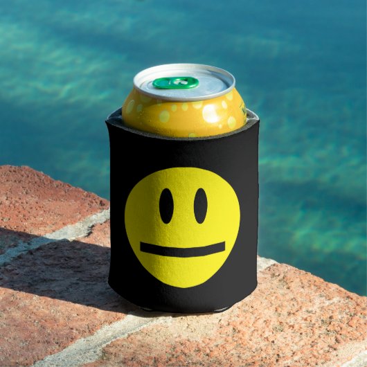 ブライトイエローハッピー笑顔顔 缶クーラー (インサイチュ プール)