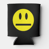 ブライトイエローハッピー笑顔顔 缶クーラー (正面)