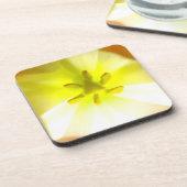 ブライトイエローフローラ懸命プラスチックコースター コースター (左側)