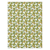 ブライトイエローレモンとグリーン葉 テーブルクロス (正面)