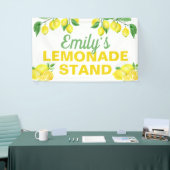 ブライトイエローレモンズレモネードスタンド 横断幕 (トレードショー)