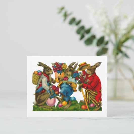 ブライトイースターバニーヴィンテージ シーズンポストカード (スタンド正面)