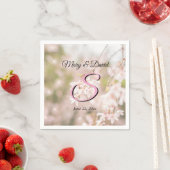 ブライトウィーピングさくらんぼスパーク結婚ルス スタンダードカクテルナプキン (インサイチュ)