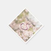 ブライトウィーピングさくらんぼスパーク結婚ルス スタンダードカクテルナプキン (角)