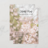 ブライトウィーピングさくらんぼスパーク結婚ルス 出欠カード (正面/裏面)