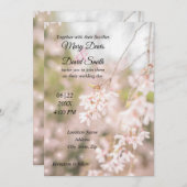 ブライトウィーピングさくらんぼスパーク結婚ルス 招待状 (正面/裏面)