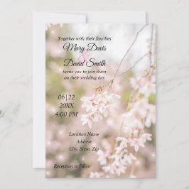 ブライトウィーピングさくらんぼスパーク結婚ルス 招待状