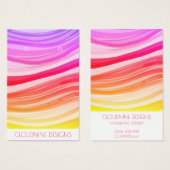 ブライトウェーブイヤリングネックレスジュエリーディスプレイカード (正面&裏面)