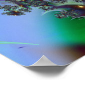 ブライトウォッチャー抽象芸術アート ポスター (角)