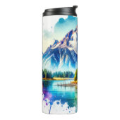 ブライトウォーターカラーグランドテトンナショナルパークワイオミン タンブラー (回転左)