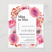 ブライトウォーターカラーフローラアーチサマーブライダルシャワー (正面)