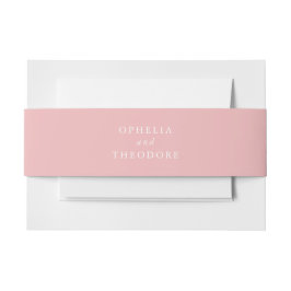 ブライトウォーターカラー植物性赤面ピンク結婚ズ 招待状ベリーバンド