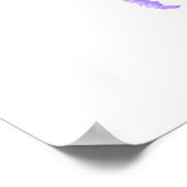 ブライトウォーターカラー結婚ワールドマップゲストブックアート ポスター (角)