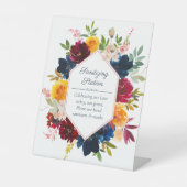 ブライトウォーター色のフローラ衛生局 台座サイン (正面)