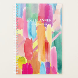 ブライトウォーター色ストライププランナー プランナー手帳