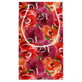 ブライトウォーター色フローラハッピーバースデー スモールペーパーバッグ (裏面)