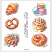 ブライトウォーター色ベーカリーペストリーセット シール (シート)