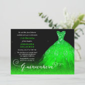 ブライトエメラルドグリーンスペインのガウンキンセアニラ 招待状 (スタンド正面)