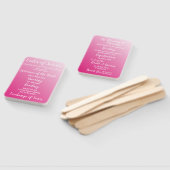 ブライトエレガントピンク結婚式 プログラム ハンドファン (組立なし)