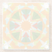 ブライトオレンジグ鮮やかリーンスターキッチェ ガラスコースター (裏面)