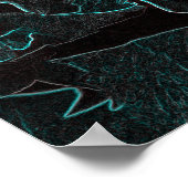 ブライトオレンジバラ ポスター (角)