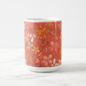ブライトオレンジフローラ母の日 コーヒーマグカップ (中央)
