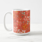 ブライトオレンジフローラ母の日 コーヒーマグカップ (左)